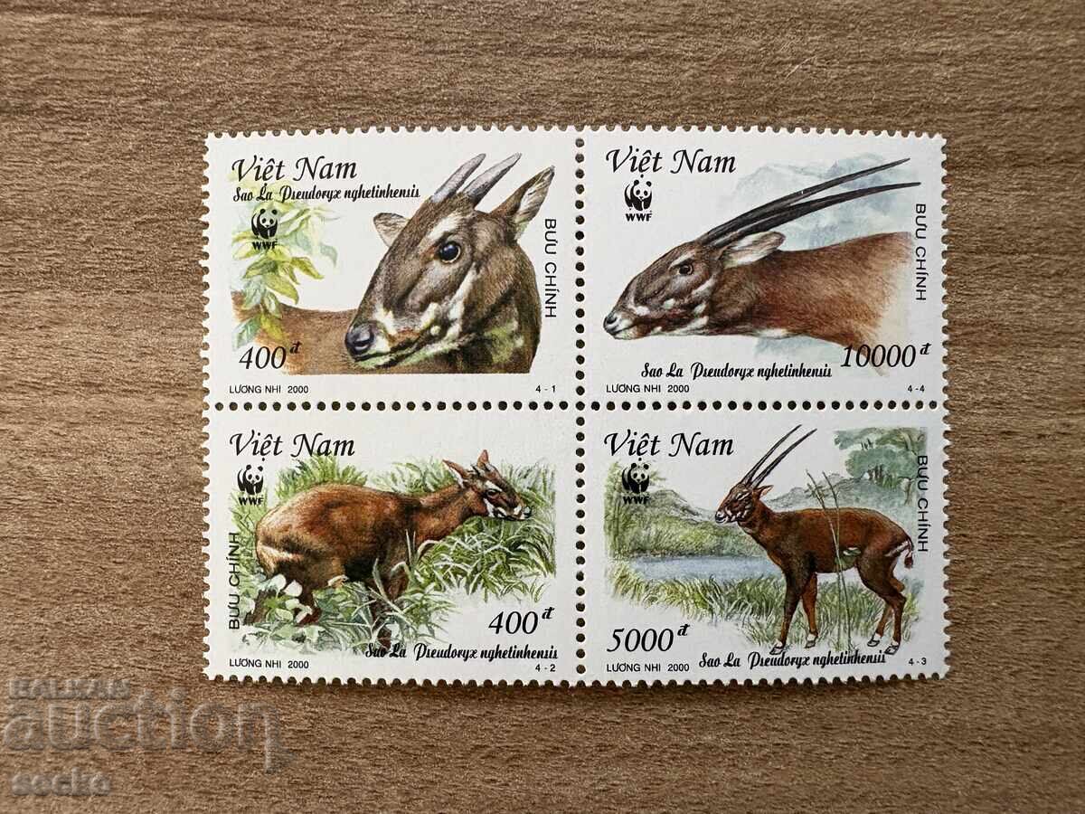 Vietnam - Specii pe cale de dispariție - Saola (2000) MNH