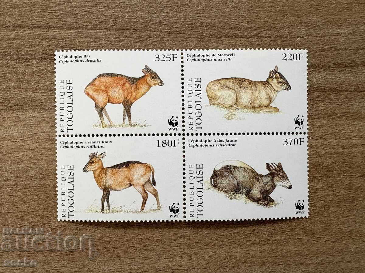 Togo - Duiker cu spate roșu (1996) MNH