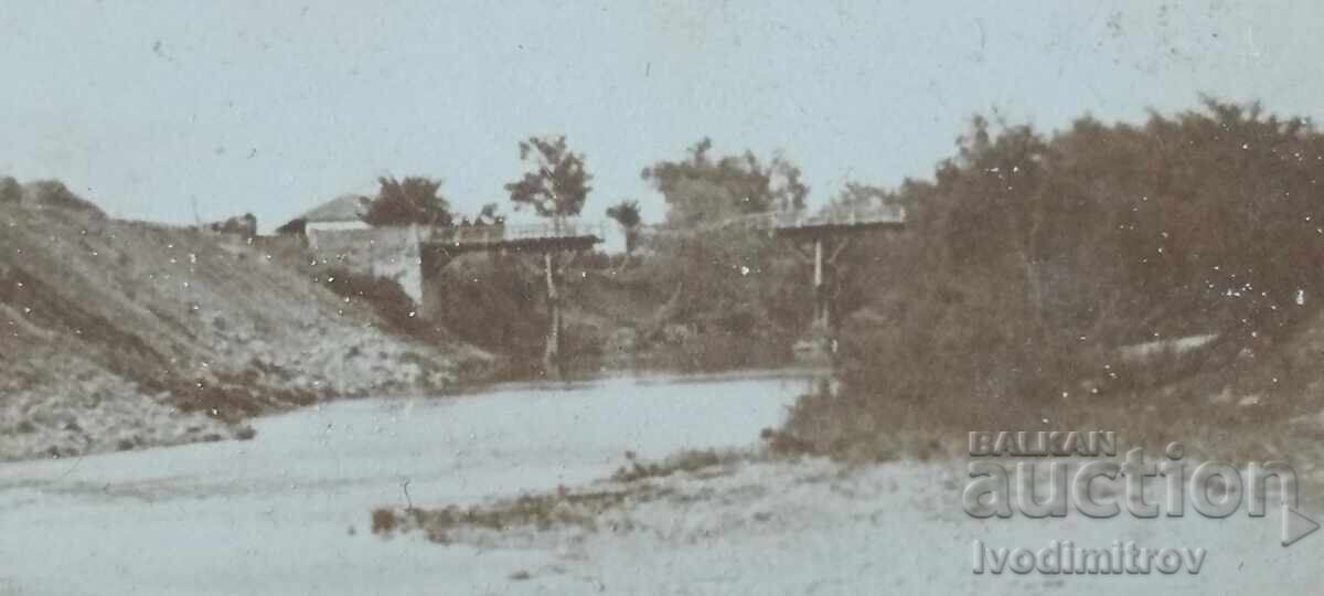 Fotografie traversare râul Ticea cu mașina 1932 - 5