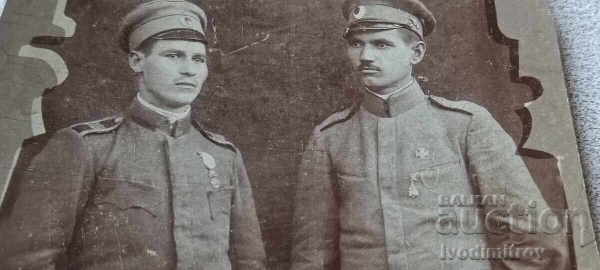 Fotografie Sergent și sergent major cu medalie Pentru curaj cu preț € 3.64 | 7.12 BGN