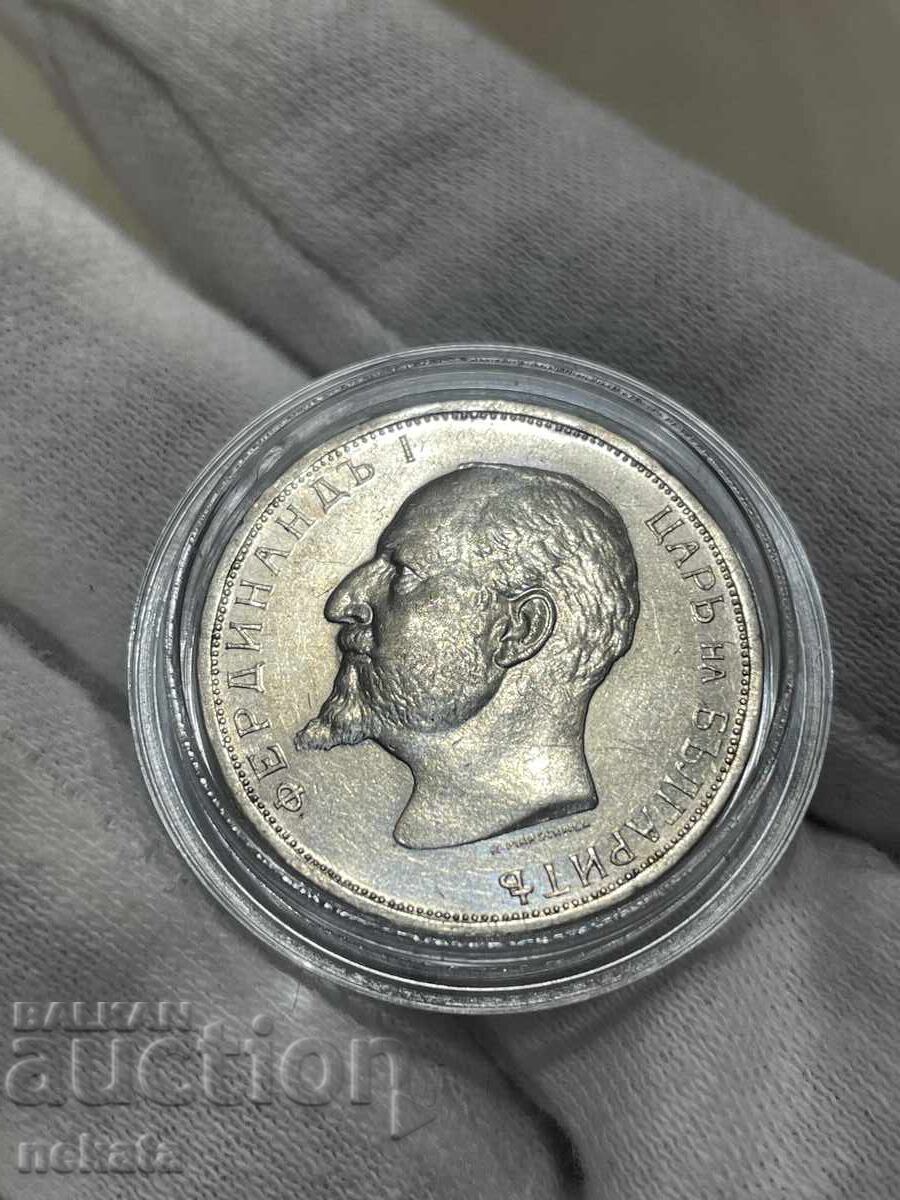 Bulgaria, argint, 2 leva 1913