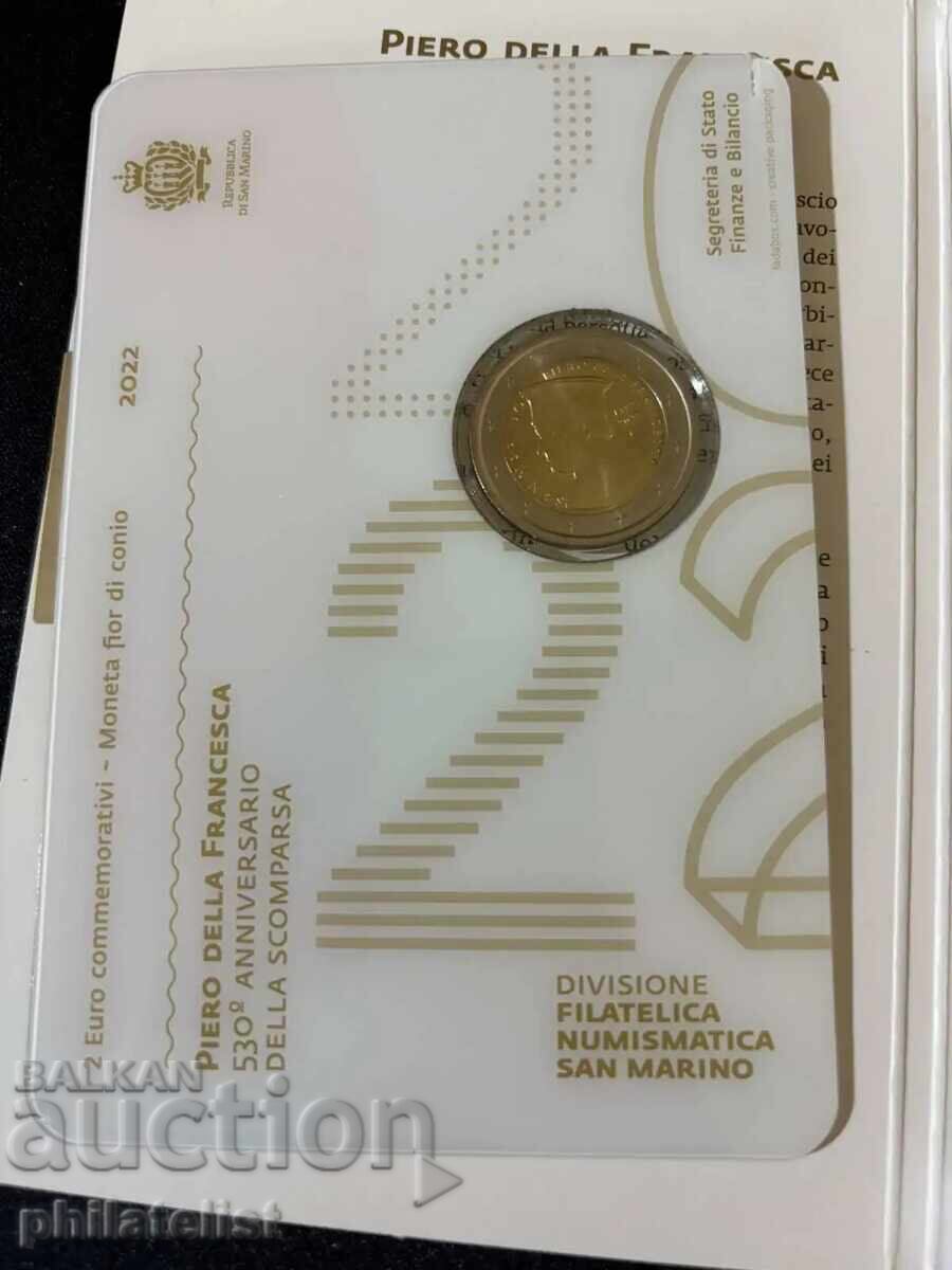 Livrarea San Marino 2022 – 2 euro - Piero della Francesca / Francesca Livrarea San Marino 2022 – 2 euro - Piero della Francesca / Francesca