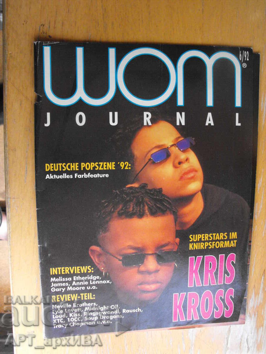 Revistă WOM Journal /în limba germană/, nr. 6, 1992