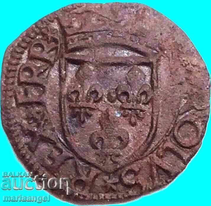 Italia 1 cavalo (Con) Aquileia Carol al VIII-lea Cruce+Vultur - RARE - 6