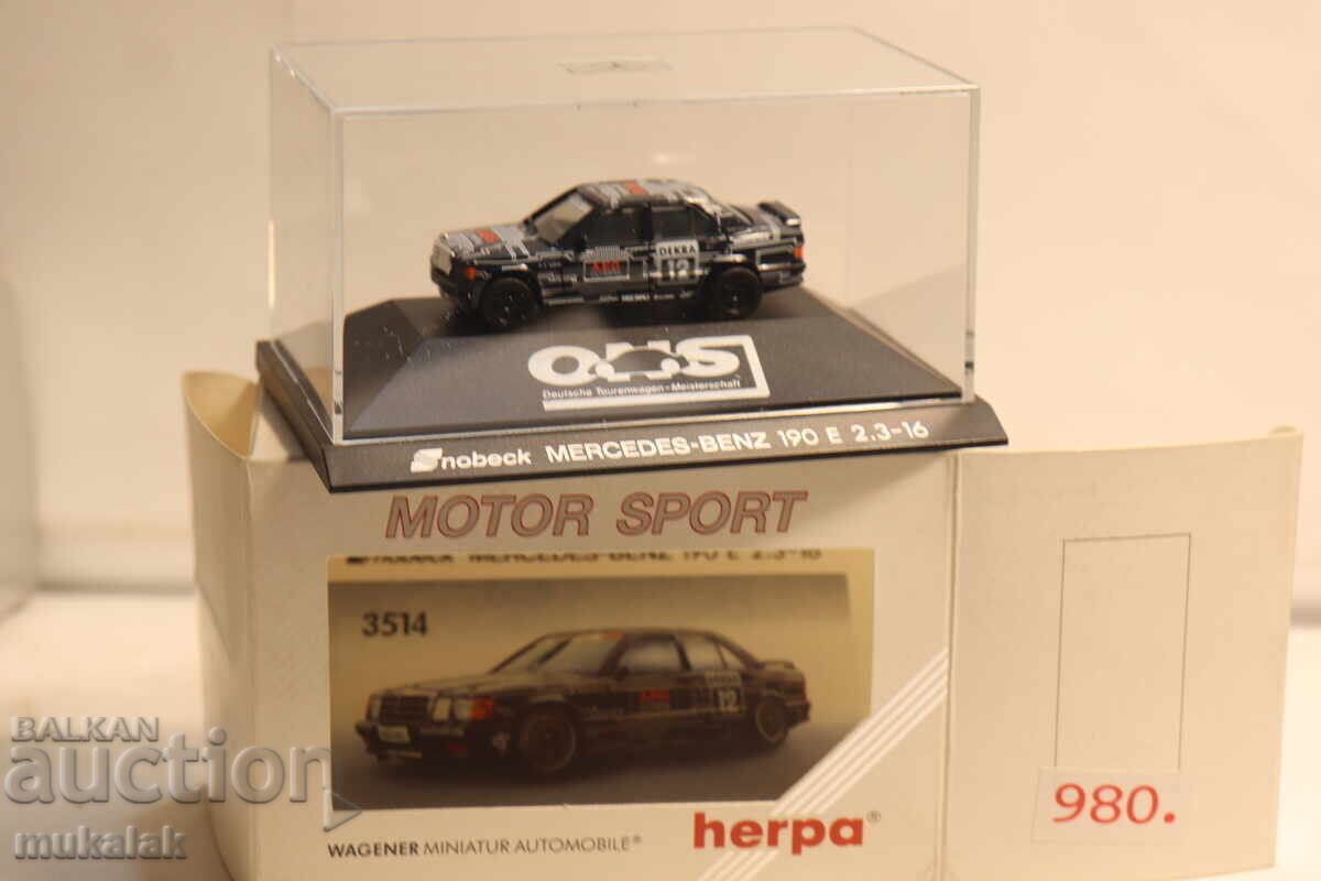 HERPA H0 1/87 MERCEDES 190 E AMG MODEL AUTO RALIU - 7 HERPA H0 1/87 MERCEDES 190 E AMG MODEL AUTO RALIU - 7