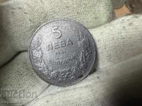 Regatul Bulgariei 5 leva 1941