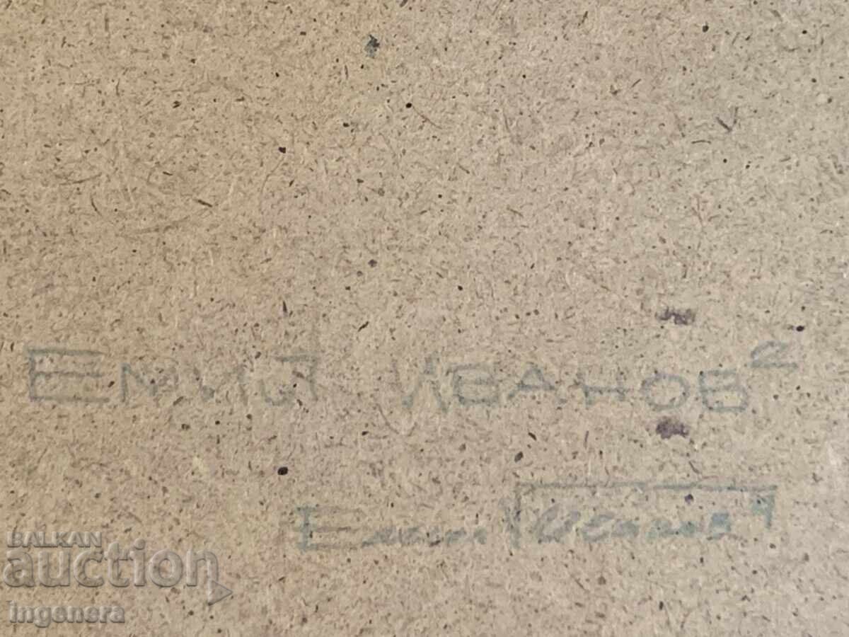 Παράδοση ΠΙΝΑΚΑΣ ΕΛΑΙΟΓΡΑΦΙΑ ΣΕ ΙΣΟΝΙΤ ΜΕ ΞΥΛΙΝΗ ΚΟΡΝΙΖΑ, ΕΡΓΟ ΤΟΥ ΕΜΙΛ ΙΒΑΝΟΦ ΜΕ ΥΠΟΓΡΑΦΗ
