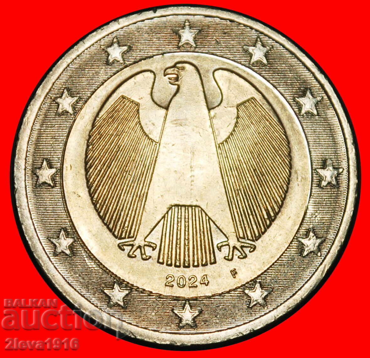 Ⰺ NON-FALIC (2008-2026): GERMANIA ★ 2 EURO 2024F BADEN-