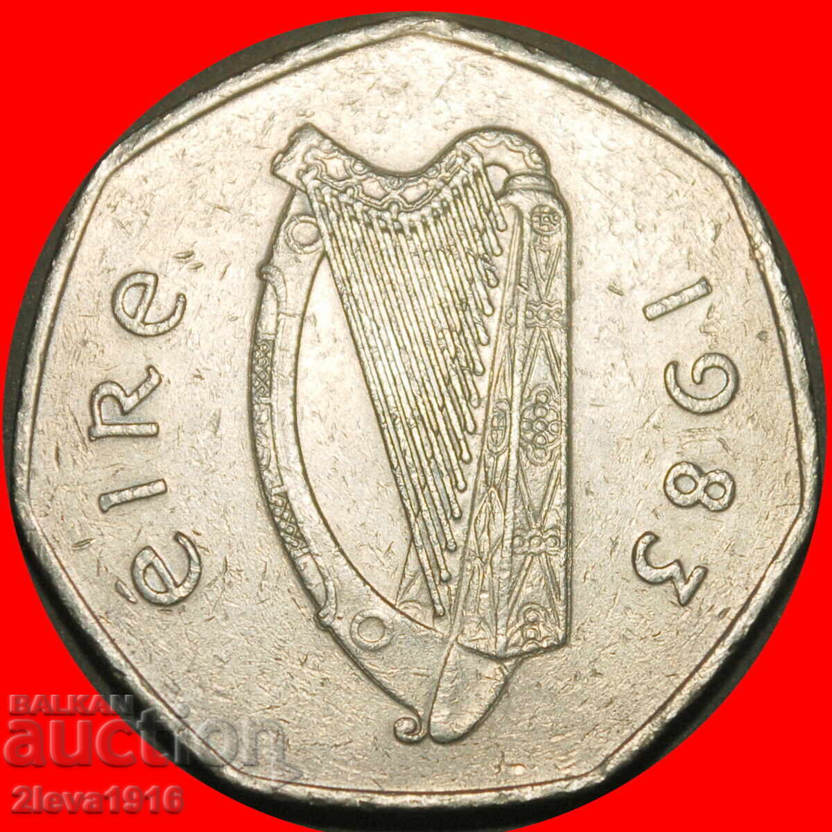 Ⰺ WOODCOCK HEPTAGON (1970-2000): IRLANDA ★ 50 PENCE 1983! cu preț € 3.19 | 6.24 BGN