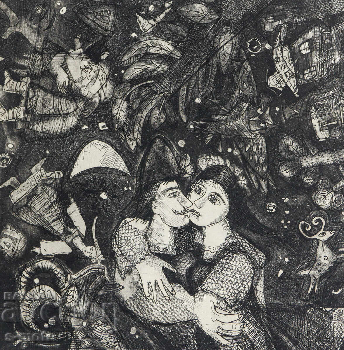 Graphics, figurative composition, illustration Graphics, figurative composition, illustration