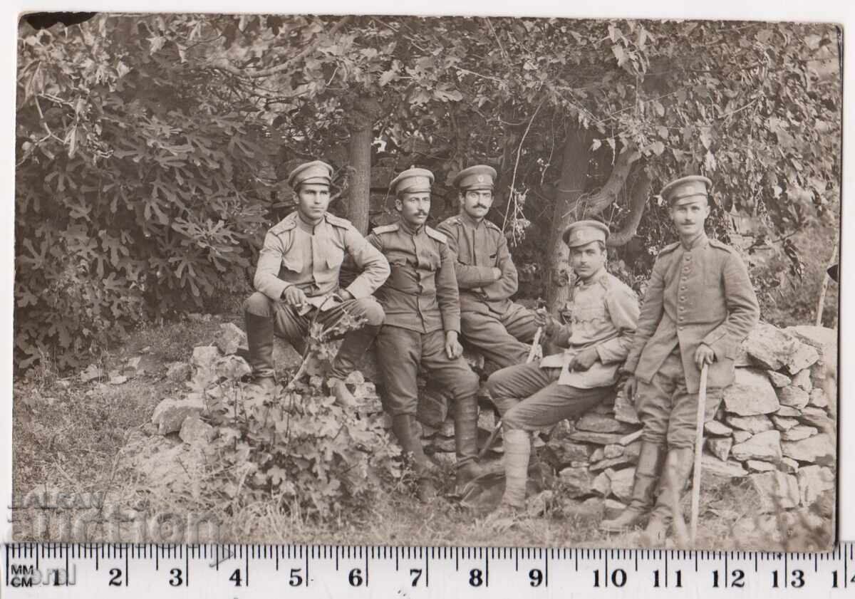 ВОЕННА-СТАРА СНИМКА-WW1-НЕСТРОЕВА РОТА-