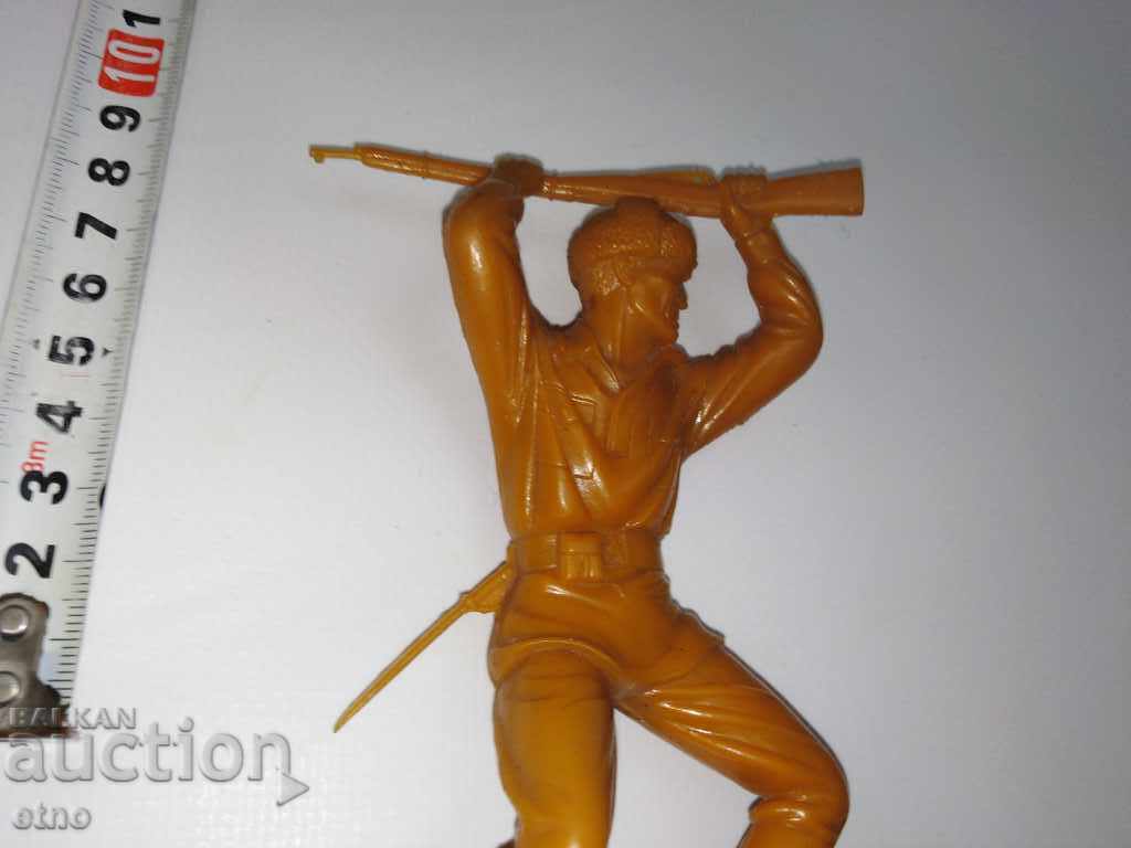 JUCĂRIE URSS-SOLDAT CU PUȘCĂ-MOSIN NAGANT ȘI BAIONETĂ, FIGURINĂ MARE - 6