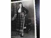 TSARIST PHOTOGRAPH, 1938, FOLK COSTUME, metallic thread, braid