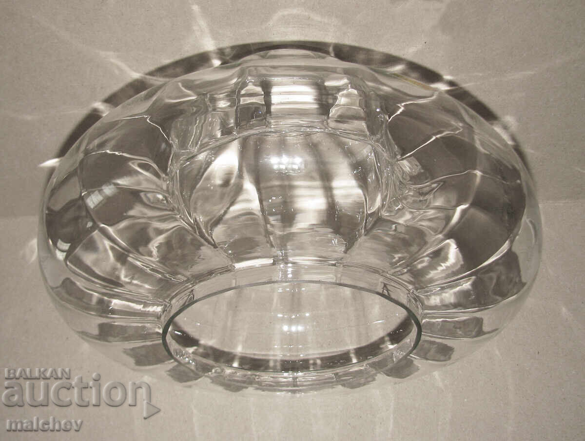 Livrarea Abajur mare din sticlă suflată manual 34/21 cm excelent Livrarea Abajur mare din sticlă suflată manual 34/21 cm excelent