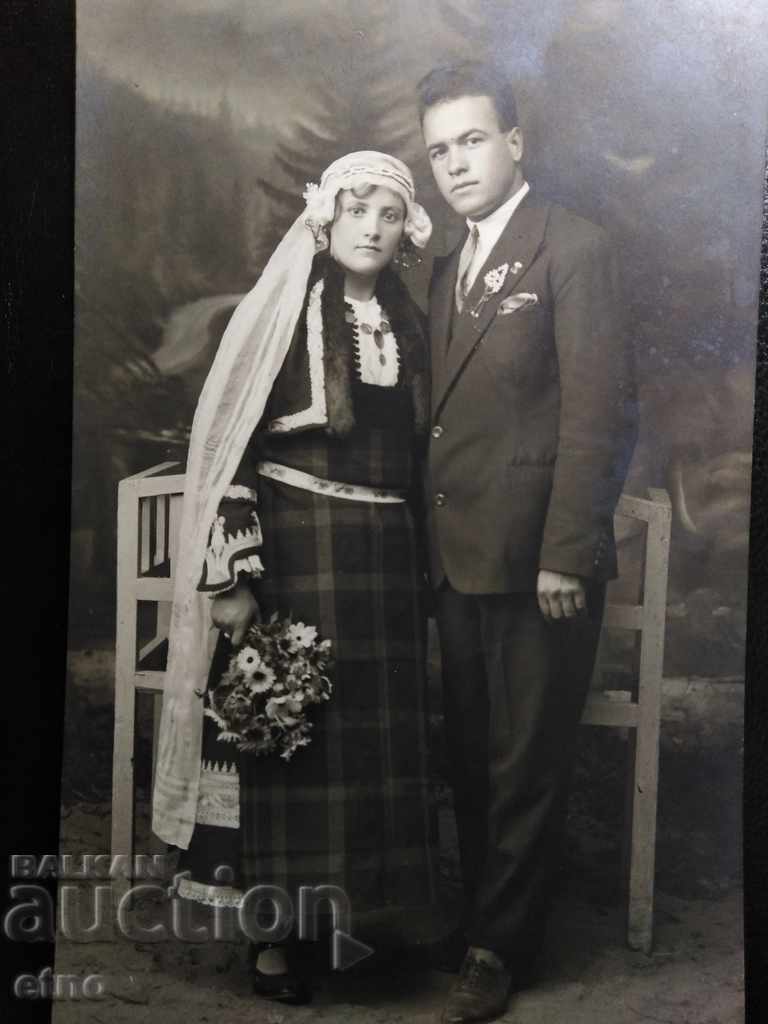 FOTOGRAFIE ȚARISTĂ-1928, Chepelare - COSTUM POPULAR DIN RODOPI cu preț € 0.40 | 0.78 BGN