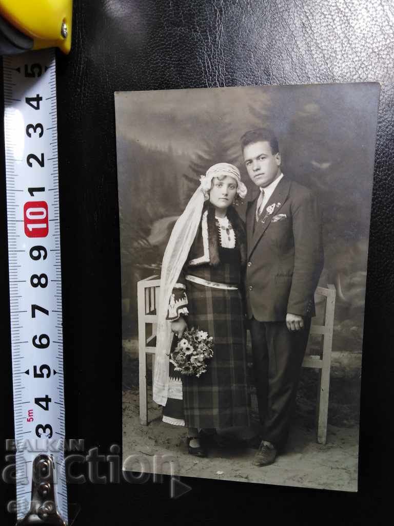 FOTOGRAFIE ȚARISTĂ-1928, Chepelare - COSTUM POPULAR DIN RODOPI