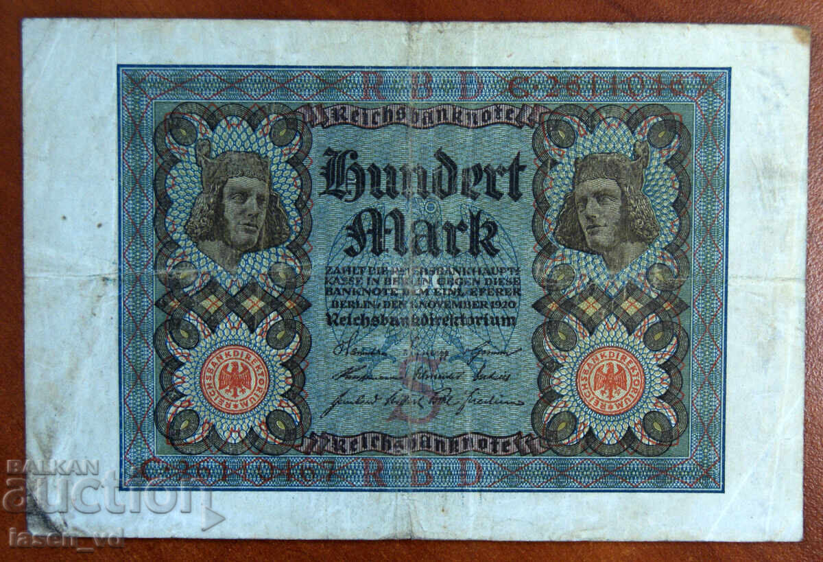 100 μάρκα, Γερμανία, 1920