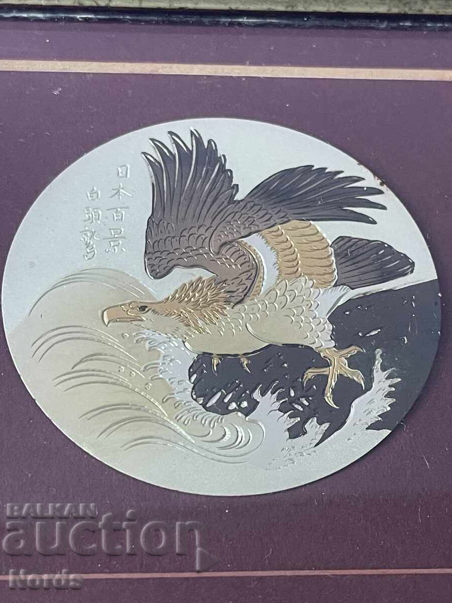 Panou vintage „Vultur” în ramă de lemn cu preț € 3.00 | 5.87 BGN