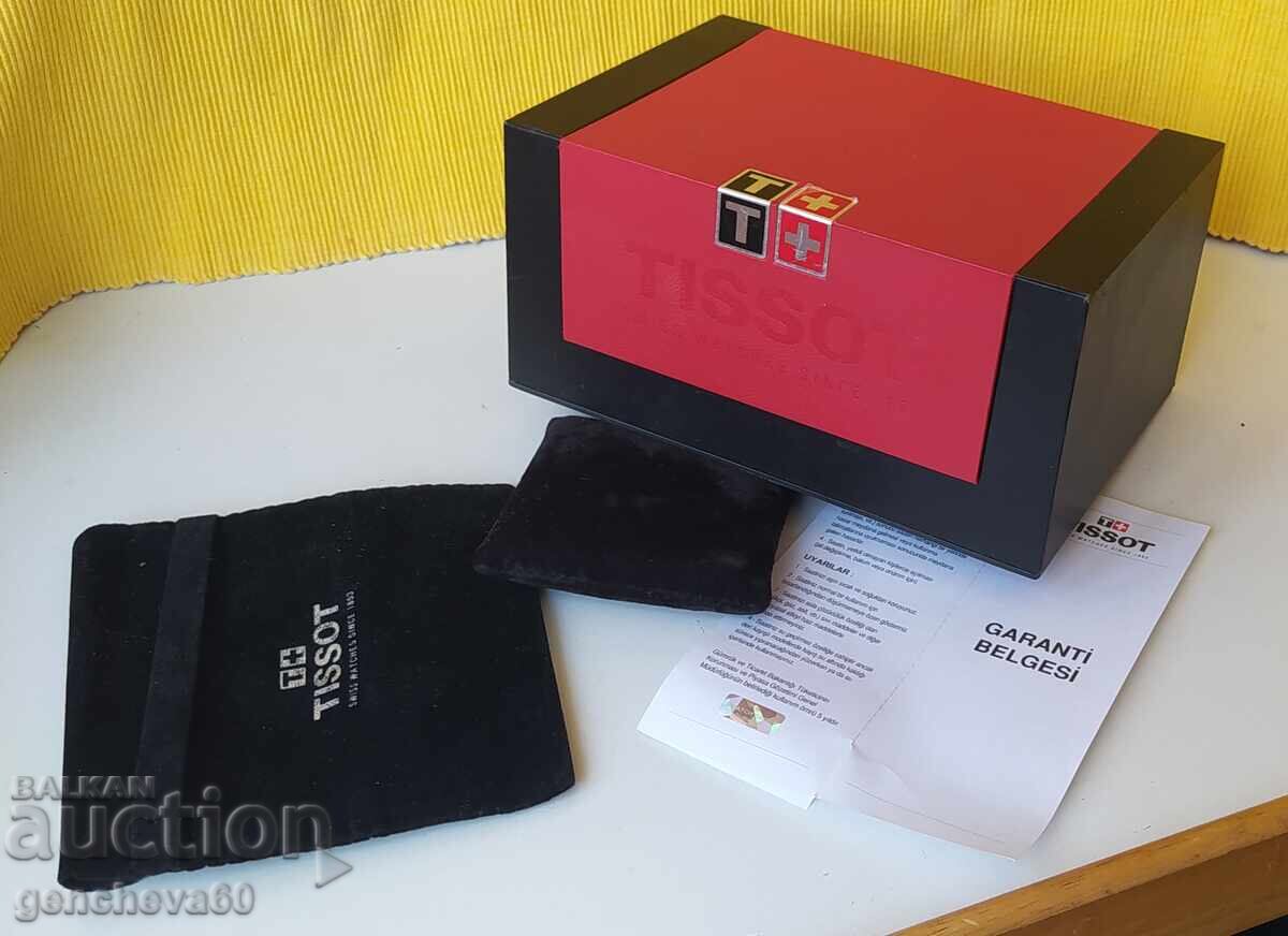 Livrarea Cutie pentru ceas TISSOT - certificat de garanție