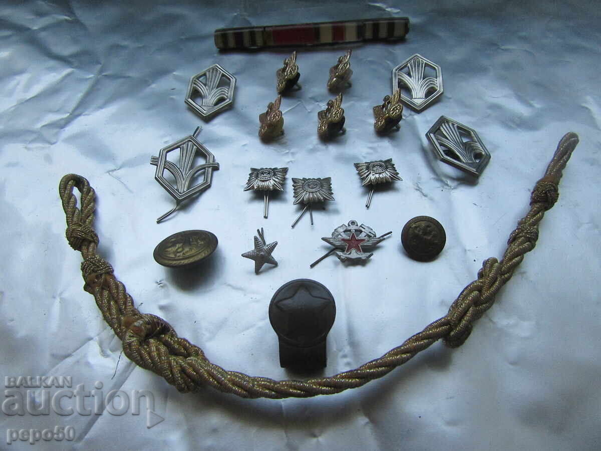 19 buc. INSIGNE MILITARE DISTINCTIVE