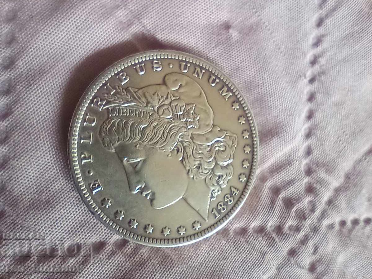 Licitație 1 dolar 1884 SUA argint original