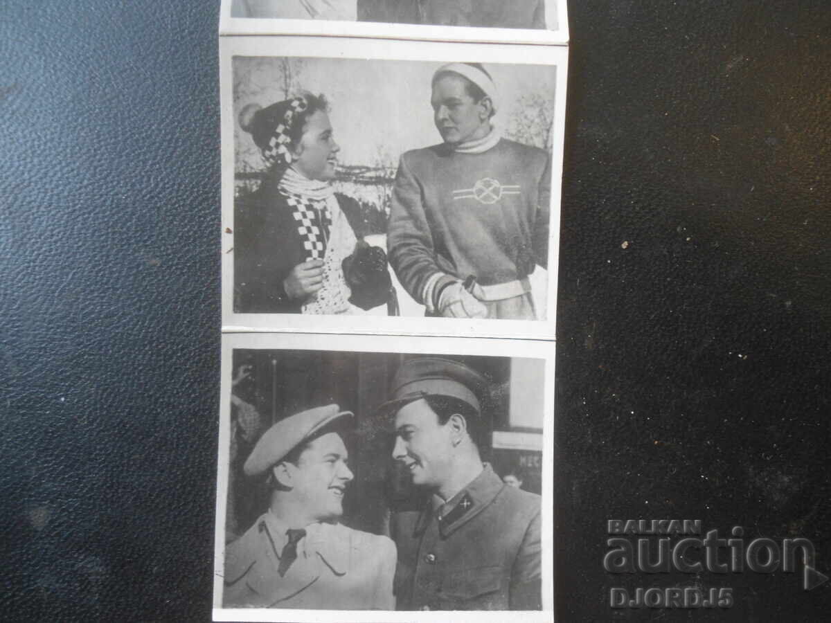 Old photos, leaflet, Glavkinoprokat graduation class, 1953 - 5 Old photos, leaflet, Glavkinoprokat graduation class, 1953 - 5