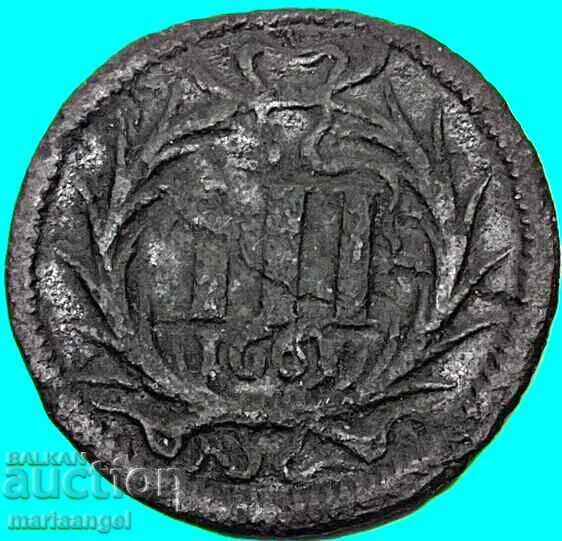 3 pfennigi 1661 Germania Münster - 6
