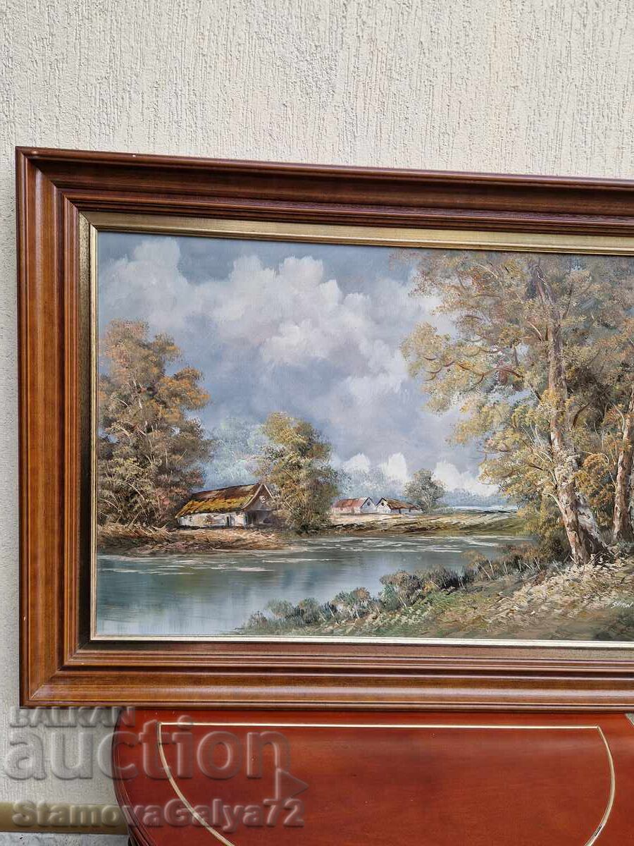 Livrarea Pictură de autor superbă, ulei pe pânză, certificat