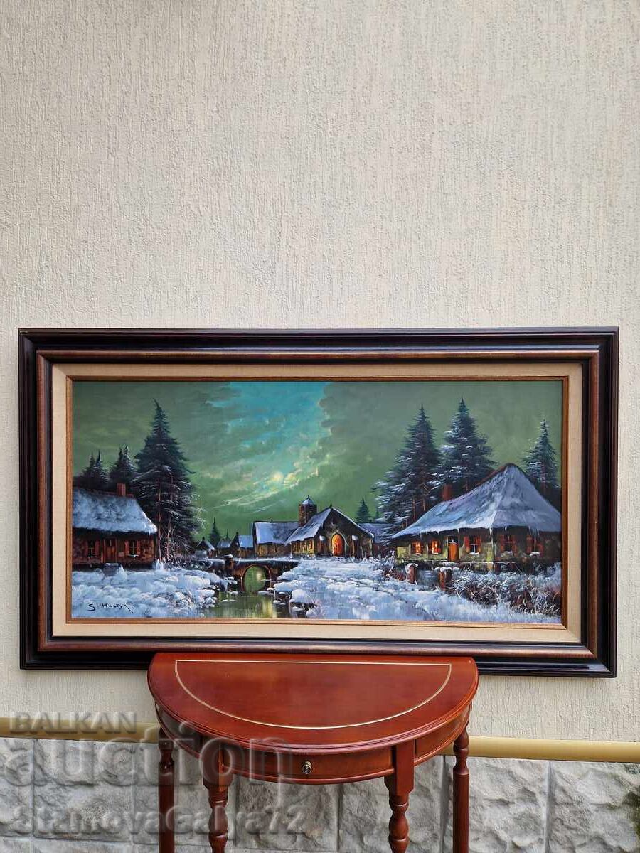 Tablou imens de autor, pictură în ulei pe pânză cu preț € 220.00 | 430.28 BGN