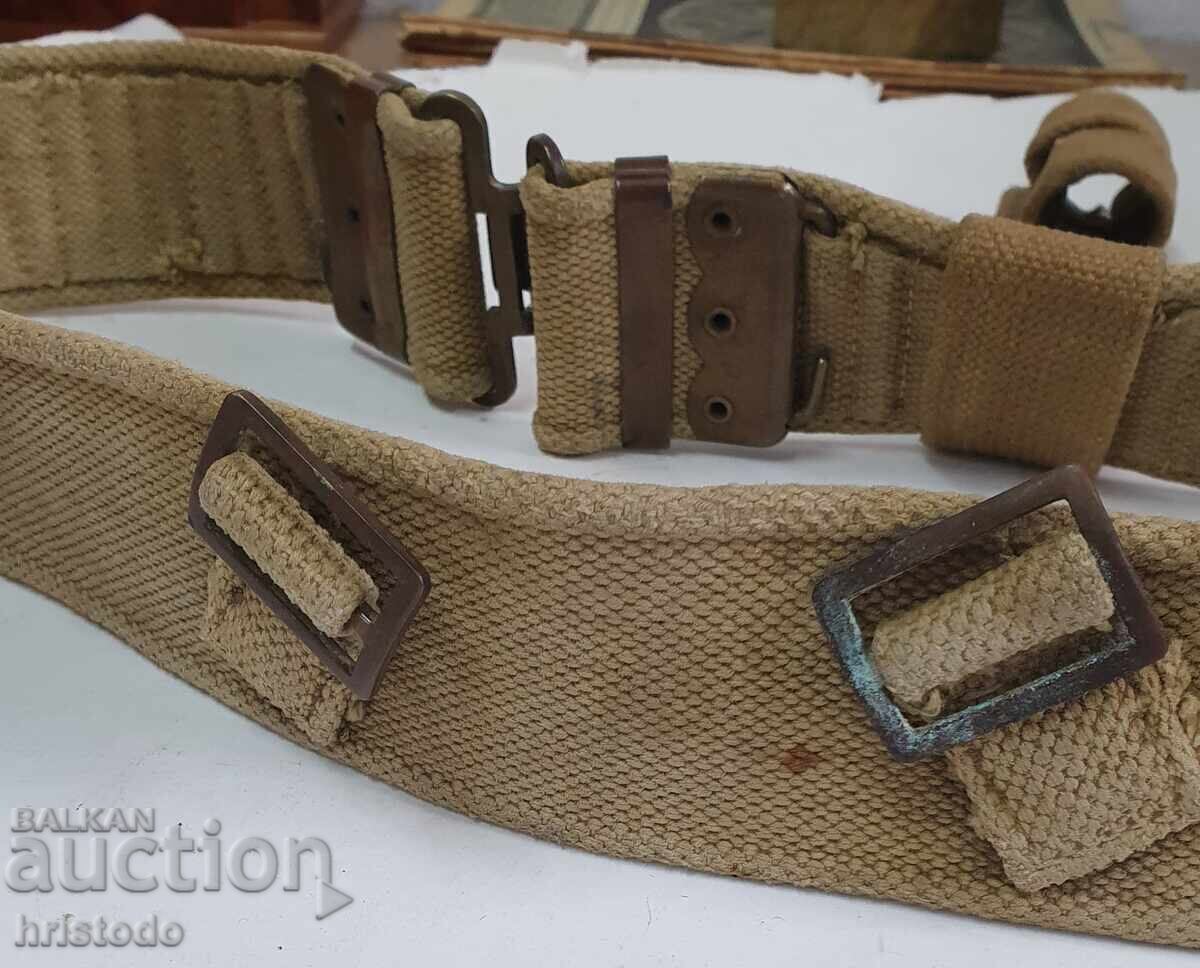 Доставка на Английски военен колан (P37) с носач за щик WII
