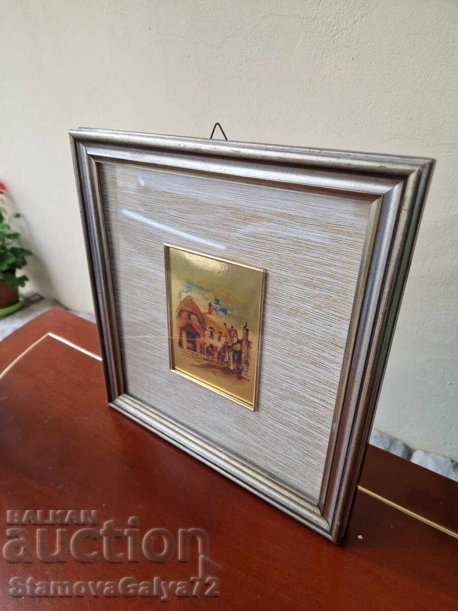 Υπέροχος ιταλικός πίνακας σε χρυσό φύλλο - 6