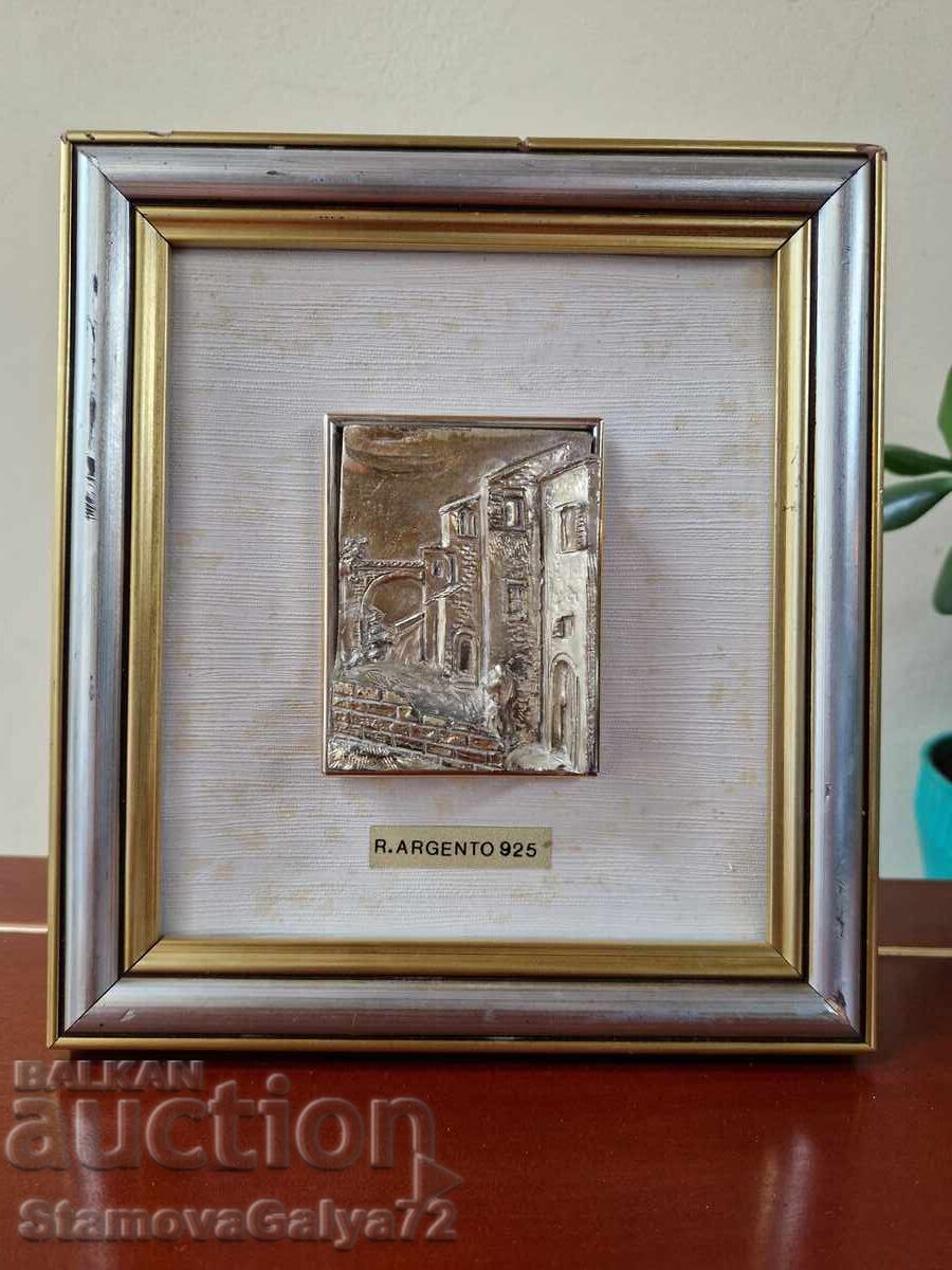 Auction  Beautiful Italian silver picture hallmarks