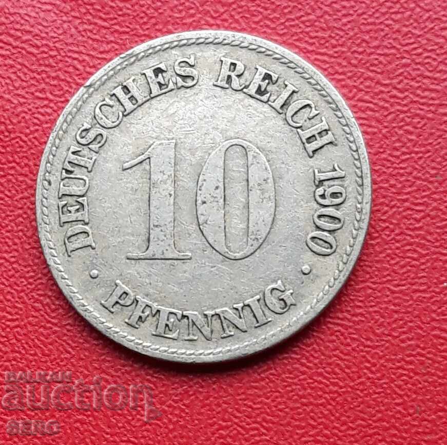Γερμανία-10 πφένιγκ 1900 D-Μόναχο