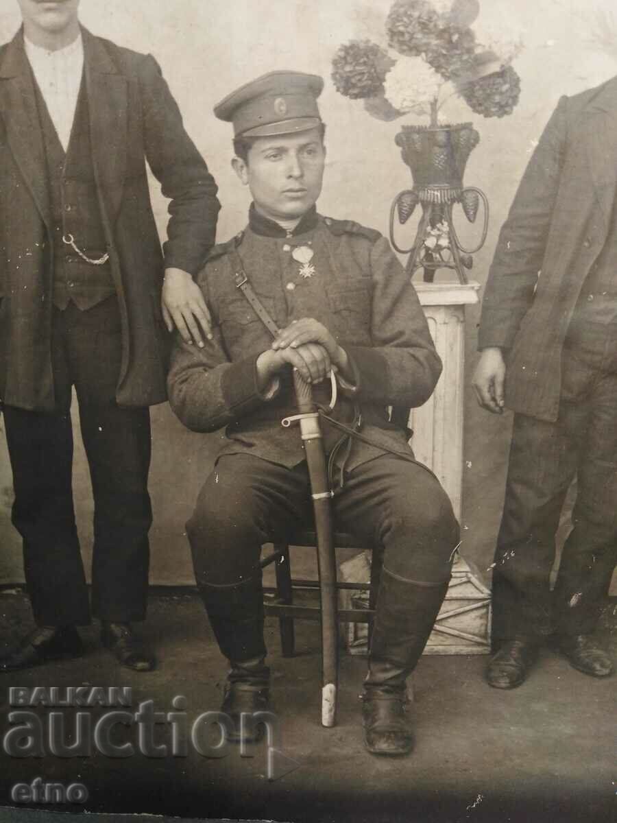 1912 CARTON FOTO REGAL - soldat, Uniforma, dame, Xanthi cu preț € 1.61 | 3.15 BGN