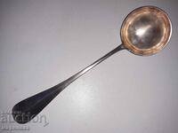 ANTIQUE DEEP SILVER-PLATED LADLE