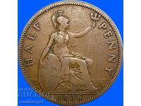 1/2 Penny 1936 Great Britain George V 1910-1936