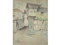Картина "Несебър", 1947 г.