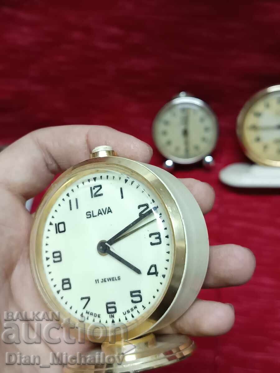 Ceas deșteptător Slava Alb