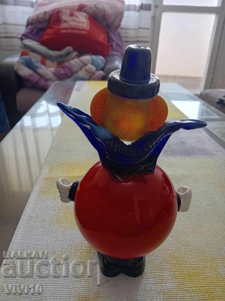 Auction  Antique glass figurine, Murano, Italy, clown