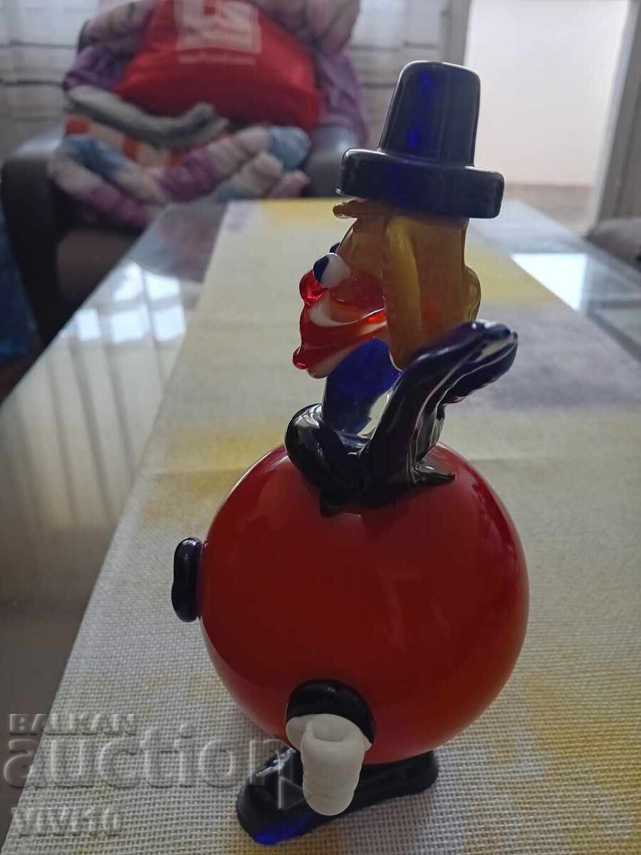 Delivery of Antique glass figurine, Murano, Italy, clown