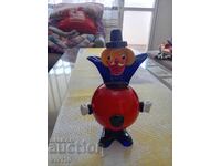 Antique glass figurine, Murano, Italy, clown