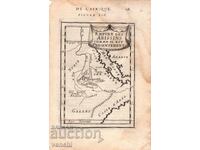 1683 - ΧΑΡΑΚΤΙΚΟ MALLET - ΧΑΡΤΗΣ ΤΗΣ ΑΙΘΙΟΠΙΑΣ - πρωτότυπο