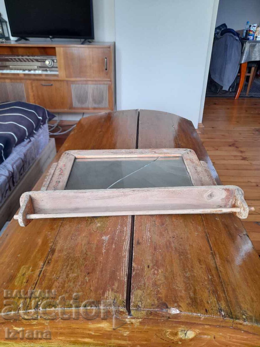 Καθρέφτης αντίκα, κρεμάστρα για πετσέτες