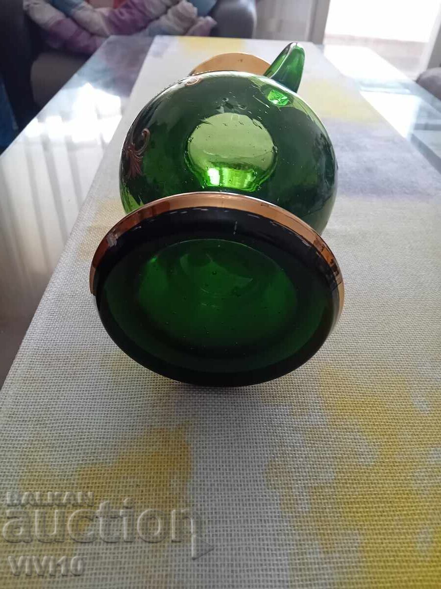 Vază veche Bohemia, 25 cm - 5