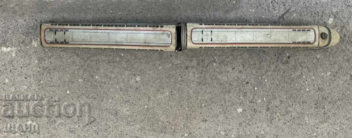 Jucărie veche japoneză din tablă metalică, model tren, 54 cm cu preț € 10.52 | 20.58 BGN
