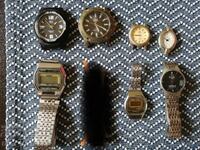 Lot of 11 Watches and 4 Straps