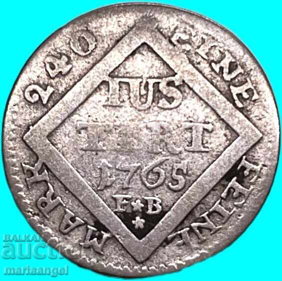 Livrarea 5 kreuzeri 1765 Germania Mainz Arhiepiscopat Emmerich Joseph srb Livrarea 5 kreuzeri 1765 Germania Mainz Arhiepiscopat Emmerich Joseph srb