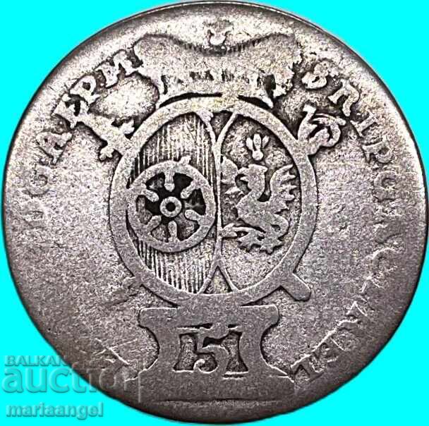 5 kreuzeri 1765 Germania Mainz Arhiepiscopat Emmerich Joseph srb - 5 5 kreuzeri 1765 Germania Mainz Arhiepiscopat Emmerich Joseph srb - 5