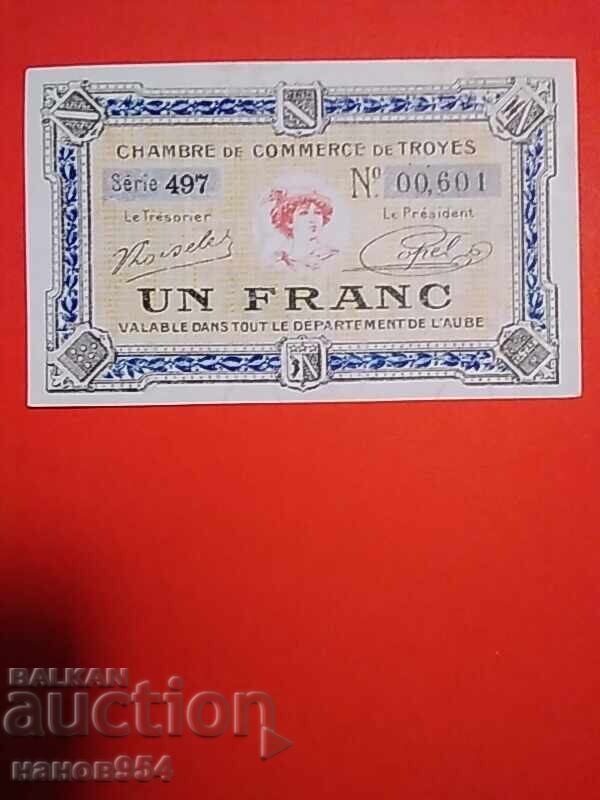 1 franc Franța 1925