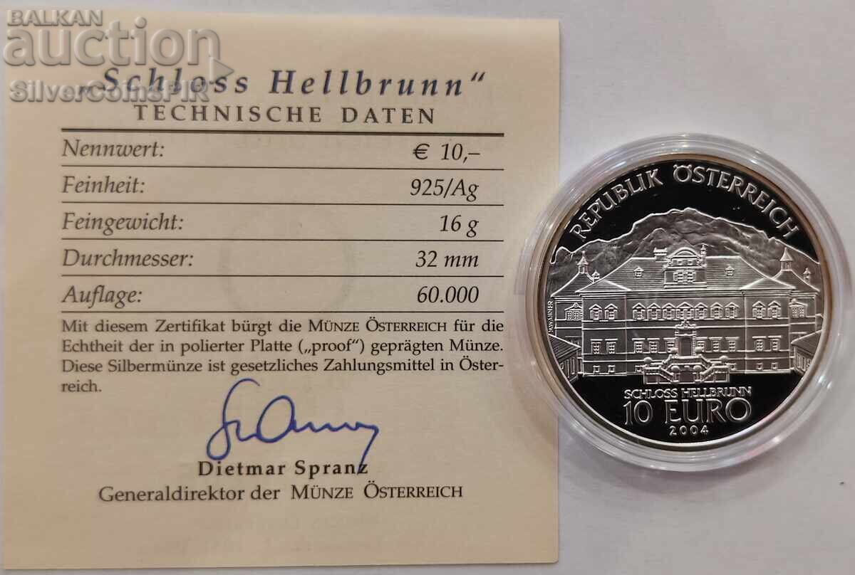 Argint 10 Euro Castele 2004 Austria cu preț € 37.89 | 74.11 BGN